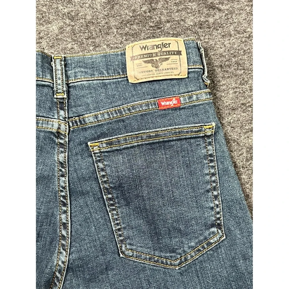 Wrangler 5 Star Jeans Boys 14 Blue Denim Cotton Medium Wash Classic‎ Fit